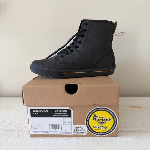 Dr. Martens Shoes - Dr. Martens Sheridan Black High-Top Sneakers
